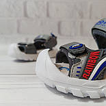 Дитячі літні сандалі в сірому кольорі для хлопчика, фото 3