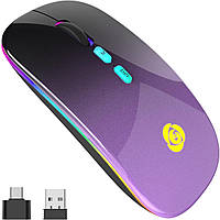 Беспроводная мышь, беспроводной приемник USB-2,4G типа C, перезаряжаемая Bluetooth-мышь, Amazon, Германия