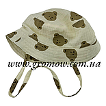 Оптом дитячі панамі 46, 48, 50, 52, 54 розмір муслін дитяча головні убори дитячі опт (ОП298), фото 3