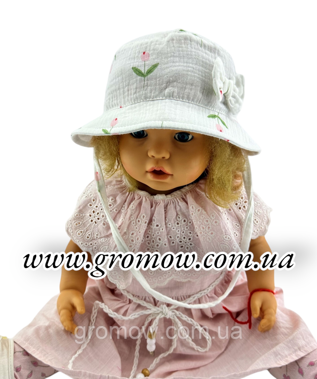 Оптом дитячі панамі 46, 48, 50, 52, 54 розмір муслін дитяча головні убори дитячі опт (ОП300), фото 1