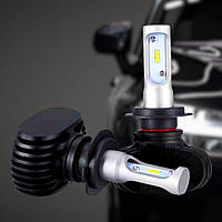 Светодиодные автомобильные LED лампы для фар S1 H7 на радиаторе Комплект автоламп 2 шт