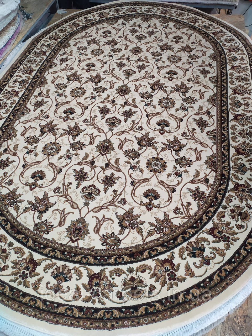 Килим Efes 2х3м Класичний 0427 без центру Бежевий, фото 1