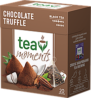 Чай Tea Moments "Chocolate Truffle" черный со вкусом шоколадного трюфеля, 20 пирамидок