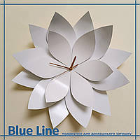 30см Дизайнерские белые металлические настенные часы White Flower