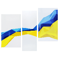 Металлокерамический дизайн-обогреватель UDEN-S "Україна" (триптих) KOMFORT