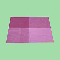 Салфетка сет ПВХ подставка под тарелку Сервировочный коврик для стола Клетка фиолетовая 30*45 cm VarioMarket