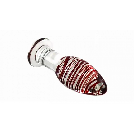 Анальна пробка 3,8 см Lynx Glass зі скла медичне скло, фото 1