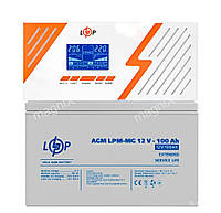 Комплект LogicPower UPS 1050W + АКБ MG 100A ИБП 1050W Аккумулятор AGM 100А АКБ + ИБП Бесперебойник для котла