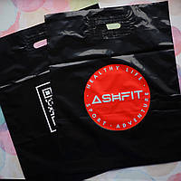 Поліетиленовий пакет банан 30x40см з логотипом, кольоровий