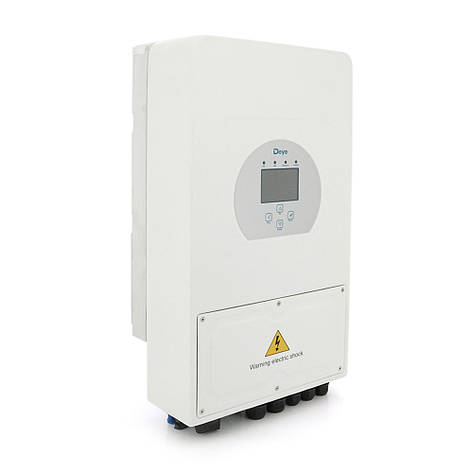 Гібридний інвертор (hybrid) Deye SUN-6K-SG03LP1-EU WI-FI, 6 кВт, однофазний, (МРРТ 125-425/ 120А/DC48В)Parallel, фото 1