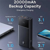 Зовнішній акумулятор Baseus Star-Lord Digital Display 65W 20000mAh Black, фото 7