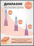 Голки для мезотерапії Screw 34G*7 мм (від 0-7 мм), фото 3