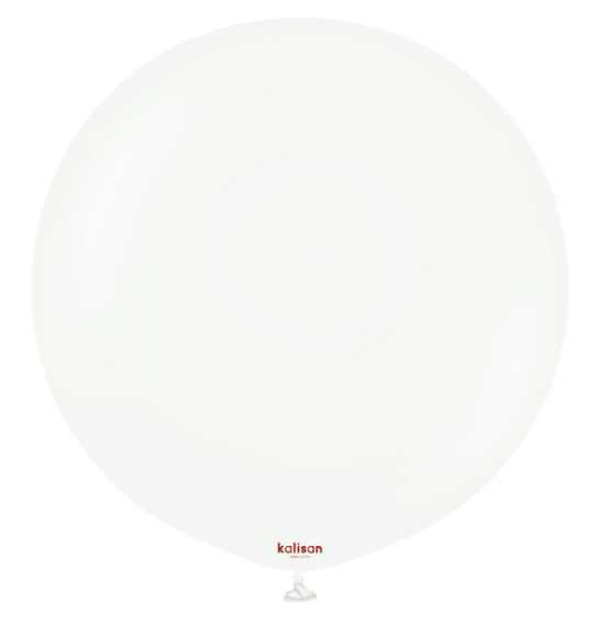 Латексна кулька Kalisan біла (White) пастель 18"(45см) 1шт