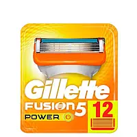 Gillette Fusion Power, 12 шт картриджи для бритья джиллет фьюжн павер (12шт)