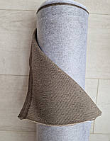Мебельная ткань MEVERIC с подкладкой рогожка для обивки мебели (кресла, дивана, подушек) коричневая
