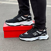 Мужские черные кроссовки "New Balance" (40, 41), качественные кроссовки нью баланс