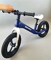 Велобіг дитячий 12'' Corso Indigo D - 0881 нейлонова рама та вилка, надувні колеса, синій