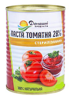 Томатная паста 28% ТМ "Домашні продукти", 1000 г