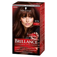 Краска для волос Brillance 874-Бархатистий каштан 142.5 мл 4015000535328 l