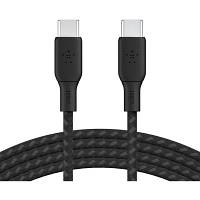 Дата кабель USB-C to USB-C 3.0m 100W black Belkin CAB014BT3MBK l