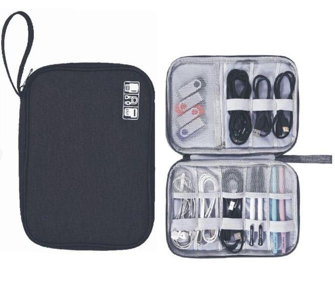 Переносной рганайзер для зарядных устройств, флешок, проводов Travel Digital Bag