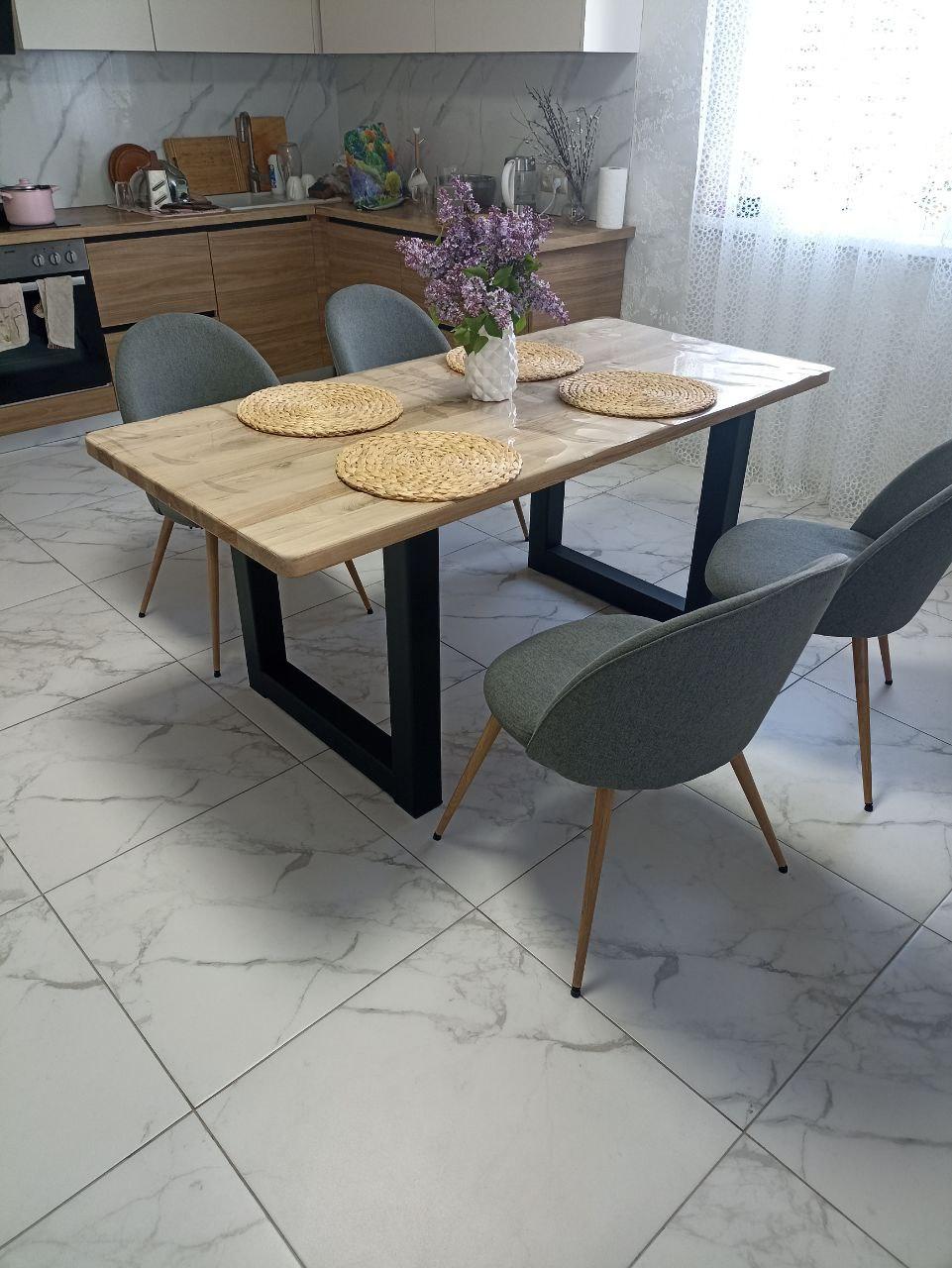 Стол из дерева для интерьера 170х80х74 / Обеденный стол из дерева