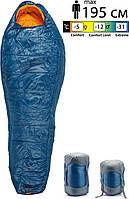 Зимний спальный мешок Pinguin Spirit CCS 195 см, Right Zip (Blue)
