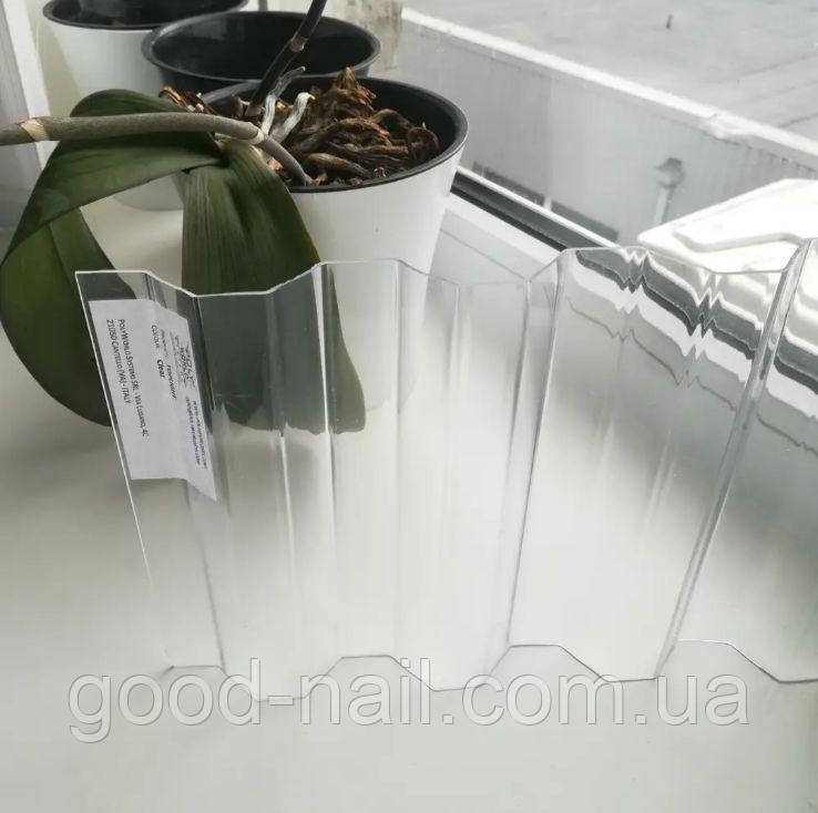 Профільований полікарбонат 0.8 мм Greca76 прозорий, фото 1