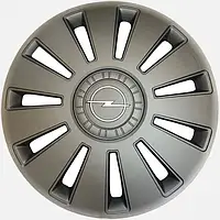 Колпаки на колеса "Кенгуру" Rex Opel графит , ковпаки на диски (комплект 4 шт.)+Подарок комплект хомутов.