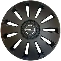 Колпаки на колеса "Кенгуру" Rex Opel черный, ковпаки на диски (комплект 4 шт.)+Подарок комплект хомутов.