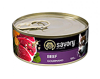 Консервы для собак Сейвори Savory Dog Gourmand с говядиной, 100 г