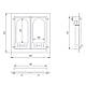 Каминні дверцята двох стулчасті SVT 401 (500х500 мм), фото 5