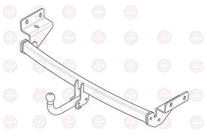 Фаркоп Kia Rio (седан 2011-2017)(Фаркоп Кіа Ріо)VasTol