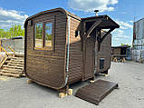 Дерев'яна мобільна Баня-Квадро квадро 4 метри "LNK", фото 3