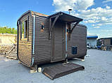 Дерев'яна мобільна Баня-Квадро квадро 4 метри "LNK", фото 2