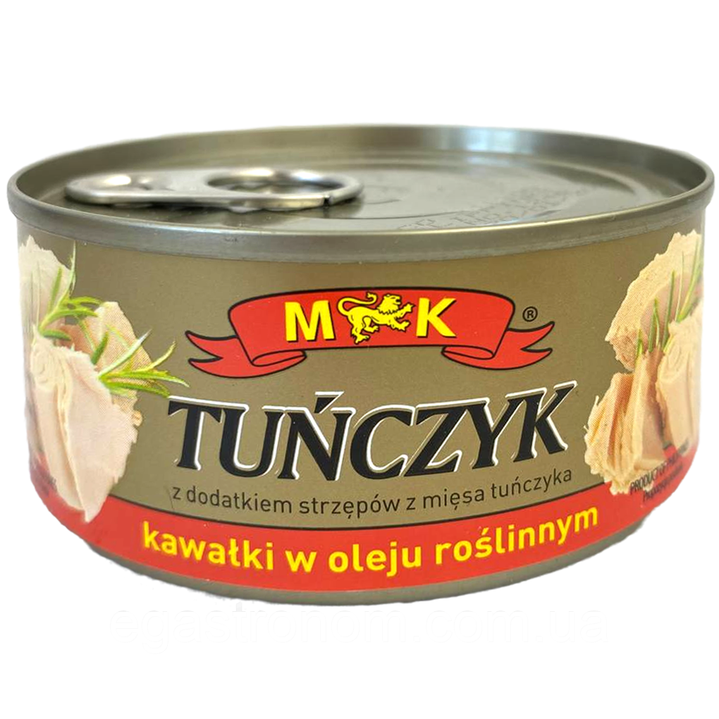 Тунець в олії кусками ж/б МК МК 120/170g 48шт/ящ (Код: 00-00004414)