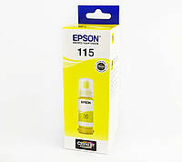 Оригинальные чернила Epson EcoTank L8160 / L8180 / 115 Yellow,70 ml C13T07D44A