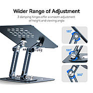 Підставка столик для ноутбука BASEUS UltraStable Pro Series (Three-Fold Version) (сірий), фото 8