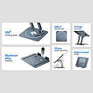 Підставка столик для ноутбука BASEUS UltraStable Pro Series (Three-Fold Version) (сірий), фото 9