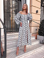 Платье женское летнее шелковый софт в цветы S-M; M-L "LOOK AT ME" от прямого поставщика