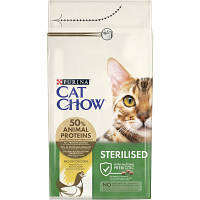 Сухой корм для кошек Purina Cat Chow Sterilised с курицей 1.5 кг 7613032233396 l