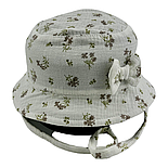 Панама дитяча 46, 48, 50, 52, 54 розмір бавовна для дівчинки панамка головні убори білий (ПД322), фото 3