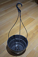 Горщик підвісний для квітів кашпо d230 з підвісом (Графіт)