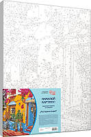 Набір-стандарт, техніка акриловий живопис за номерами, Ресторан в Іспанії , ROSA START