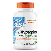 Аминокислота Doctor's Best L-Tryptophan 500 mg, 90 вегакапсул CN7910 VH