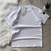 Мужская футболка C.P. Company летняя белая Турция. Живое фото
