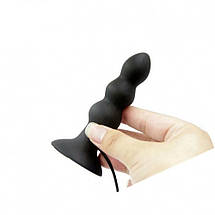 Анальна пробка X-Control з вібрацією 2,8 см, фото 2