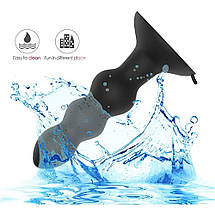 Анальна пробка X-Control з вібрацією 2,8 см, фото 3