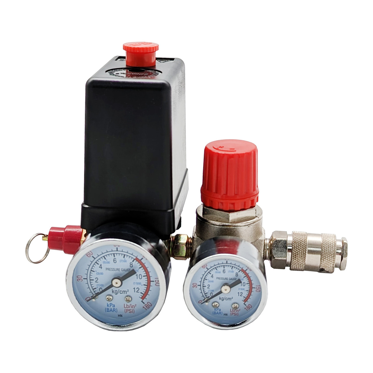 Прессостат блок автоматики компресора 220 В з 4 виходами в зборі AIRKRAFT SP038-S-2, фото 1