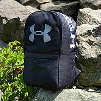 Мужской рюкзак молодежный спортивный вместительный плотный для Парня непромокаемый черный Under Armour
